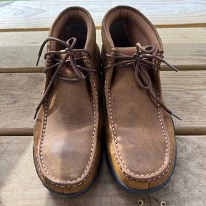 TWISTED X MENS WORK CHUKKA DRIVING MOCS - 9.5 W